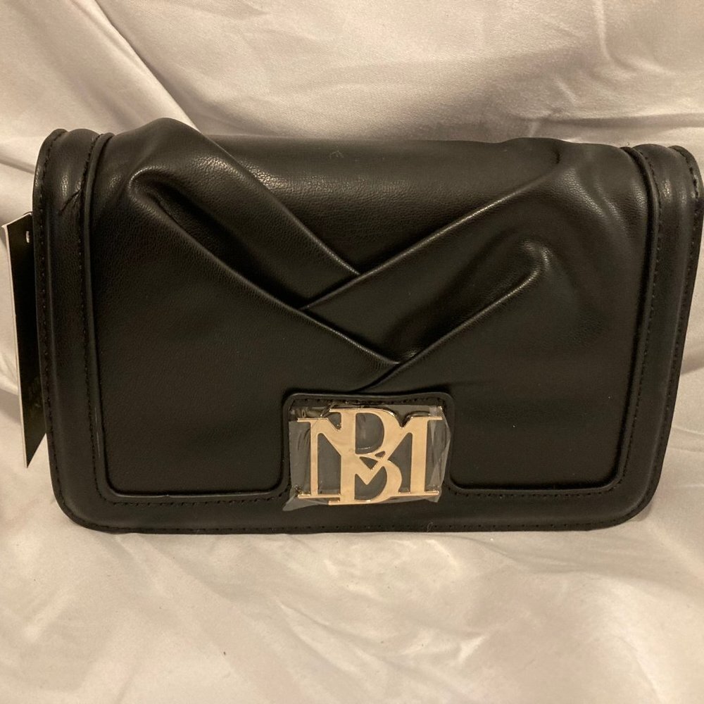 NWT Badgley Mischka Pleated Crossbody Bag